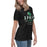 Side view of Spring High School Lions Women's Black Relaxed T-shirt 217