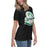 Side view of Spring High School Lions Women's Black Relaxed T-shirt 219