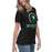 Side view of Spring High School Lions Women's Black Relaxed T-shirt 221