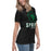 Side view of Spring High School Lions Women's Black Relaxed T-shirt 226