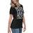 Side view of Hebron High School Hawks Women's Relaxed Fit T-shirt 236