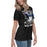 Side view of Hebron High School Hawks Women's Relaxed Fit T-shirt 205