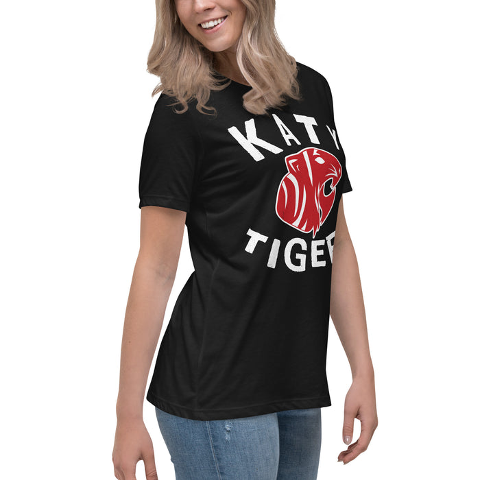 Side view of Katy High School Tigers Women's Relaxed Fit T-shirt 228