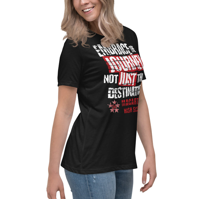 Side view of MacArthur High School Generals Women's Relaxed Fit T-shirt 232