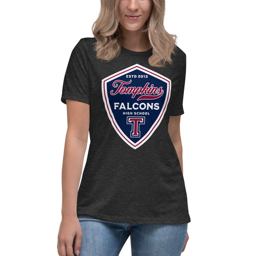 Tompkins High School Falcons Women's Dark Grey T-shirt 225