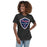 Woman wearing Tompkins High School Falcons Women's Dark Grey T-shirt 225