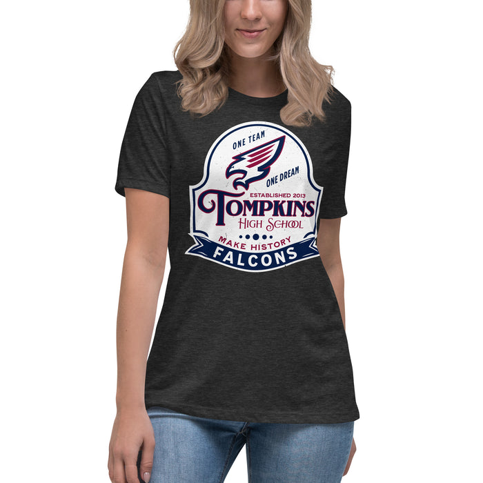 Tompkins High School Falcons Women's Dark Grey T-shirt 219