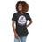 Woman wearing Tompkins High School Falcons Women's Dark Grey T-shirt 219