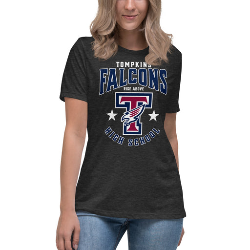 Tompkins High School Falcons Women's Dark Grey T-shirt 213