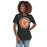 Woman wearing United High School Longhorns Women's Dark Grey T-shirt 216