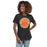 Woman wearing United High School Longhorns Women's Dark Grey T-shirt 203