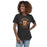 Woman wearing United High School Longhorns Women's Dark Grey T-shirt 201