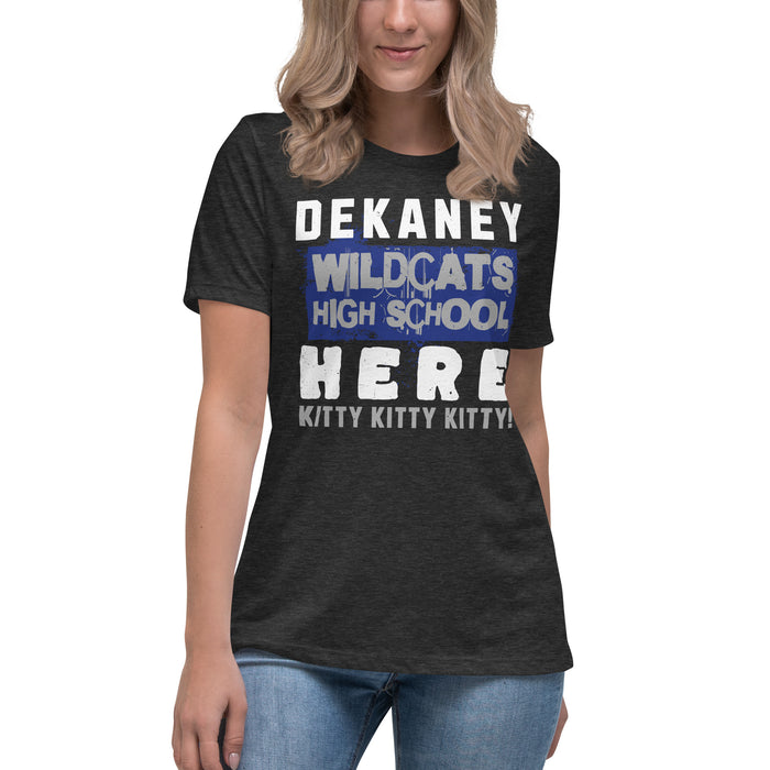 Dekaney High School Wildcats Women's Dark Grey Heather T-shirt 231