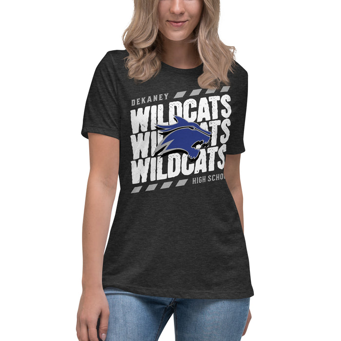 Dekaney High School Wildcats Women's Dark Grey Heather T-shirt 223