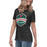 Side view of The Woodlands High School Highlanders Dark Grey Heather Women's T-shirt 206