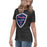 Side view of Tompkins High School Falcons Women's Dark Grey T-shirt 225