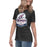 Side view of Tompkins High School Falcons Women's Dark Grey T-shirt 219