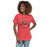 Woman wearing Tomball High School Cougars Women's Red Heather T-shirt 201