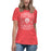 Tomball High School Cougars Women's Red Heather T-shirt 207