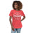 Woman wearing Tomball High School Cougars Women's Red Heather T-shirt 218