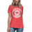 Tomball High School Cougars Women's Red Heather T-shirt 220