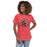 Woman wearing Westfield High School Mustangs Women's Heather Red T-shirt 214