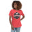 Woman wearing Westfield High School Mustangs Women's Heather Red T-shirt 209