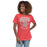 Woman wearing Cypress Lakes High School Spartans Heather Red Women's T-shirt 213