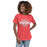 Woman wearing Cypress Lakes High School Spartans Heather Red Women's T-shirt 011