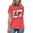 Woman wearing Lake Travis High School Cavaliers Women's Relaxed Fit T-shirt 223