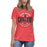 Woman wearing Lake Travis High School Cavaliers Women's Relaxed Fit T-shirt 218