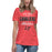 Woman wearing Lake Travis High School Cavaliers Women's Relaxed Fit T-shirt 034