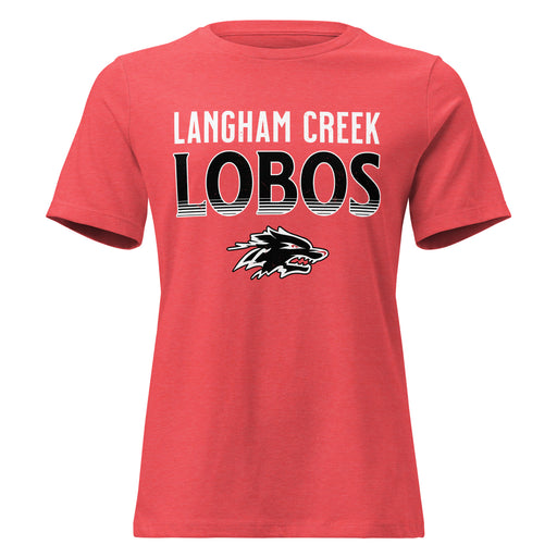 Langham Creek High School Lobos Women's Relaxed Fit T-shirt 024