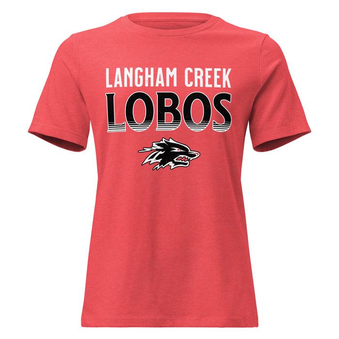 Langham Creek High School Lobos Women's Relaxed Fit T-shirt 024