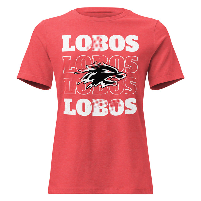 Langham Creek High School Lobos Women's Relaxed Fit T-shirt 233
