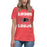 Student wearing Langham Creek High School Lobos Women's Relaxed Fit T-shirt 233