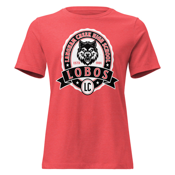 Langham Creek High School Lobos Women's Relaxed Fit T-shirt 212