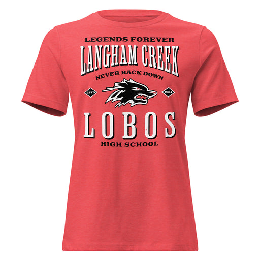 Langham Creek High School Lobos Women's Relaxed Fit T-shirt 230