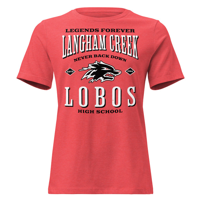 Langham Creek High School Lobos Women's Relaxed Fit T-shirt 230