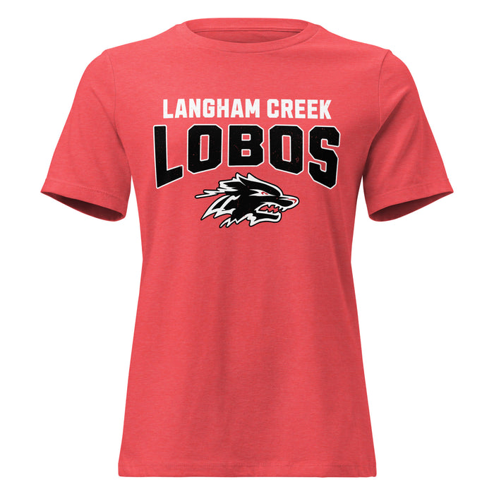 Langham Creek High School Lobos Women's Relaxed Fit T-shirt 234