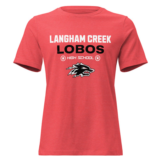 Langham Creek High School Lobos Women's Relaxed Fit T-shirt 003