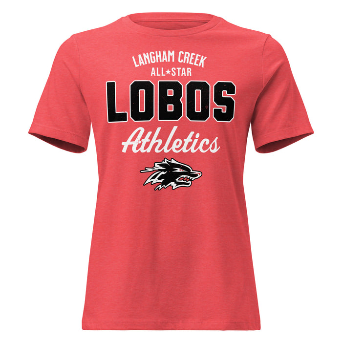 Langham Creek High School Lobos Women's Relaxed Fit T-shirt 034