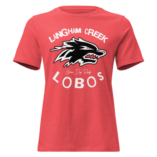 Langham Creek High School Lobos Women's Relaxed Fit T-shirt 228