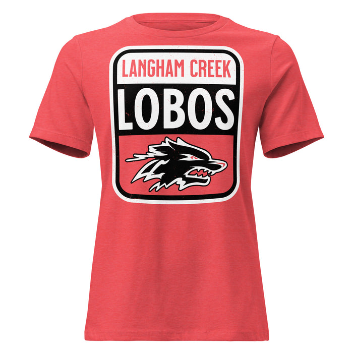 Langham Creek High School Lobos Women's Relaxed Fit T-shirt 001