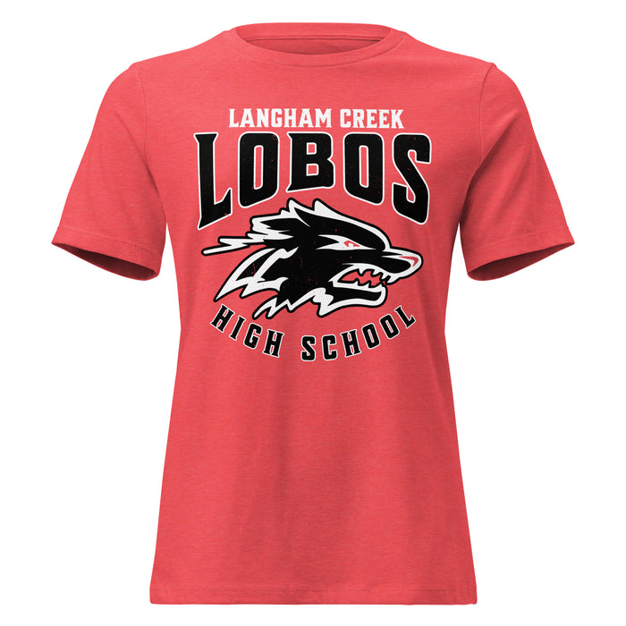 Langham Creek High School Lobos Women's Relaxed Fit T-shirt 213