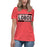 Student wearing Langham Creek High School Lobos Women's Relaxed Fit T-shirt 098