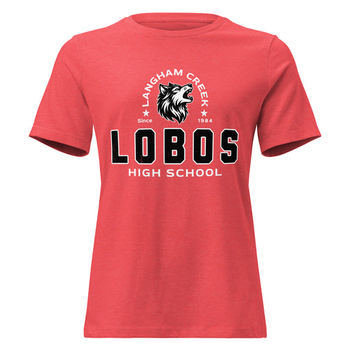 Langham Creek High School Lobos Women's Relaxed Fit T-shirt 222