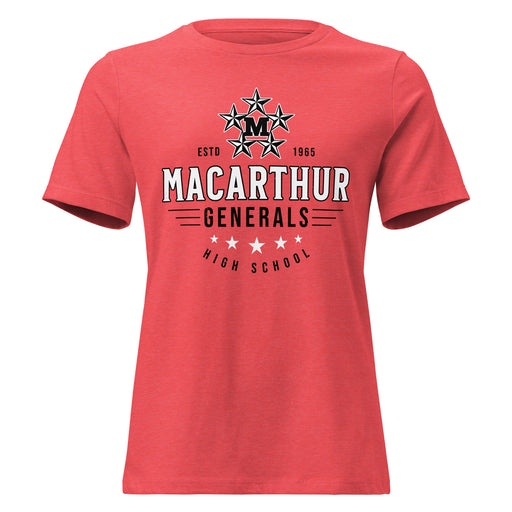 MacArthur High School Generals Women's Relaxed Fit T-shirt 217