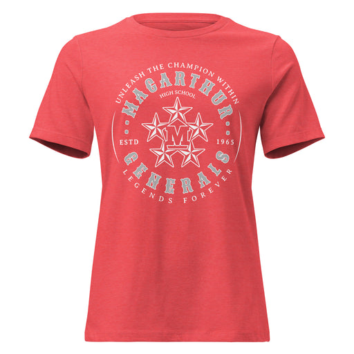 MacArthur High School Generals Women's Relaxed Fit T-shirt 214