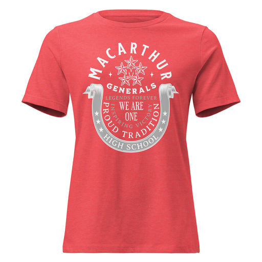 MacArthur High School Generals Women's Relaxed Fit T-shirt 229